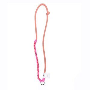 Adidas X Stella McCarney hot pink beige braided lanyard strap